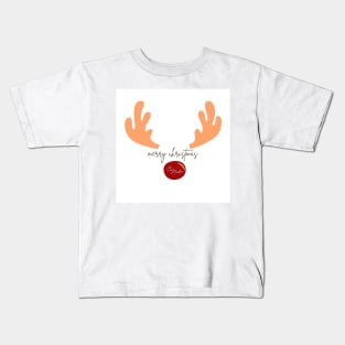 merry deer christmas Kids T-Shirt